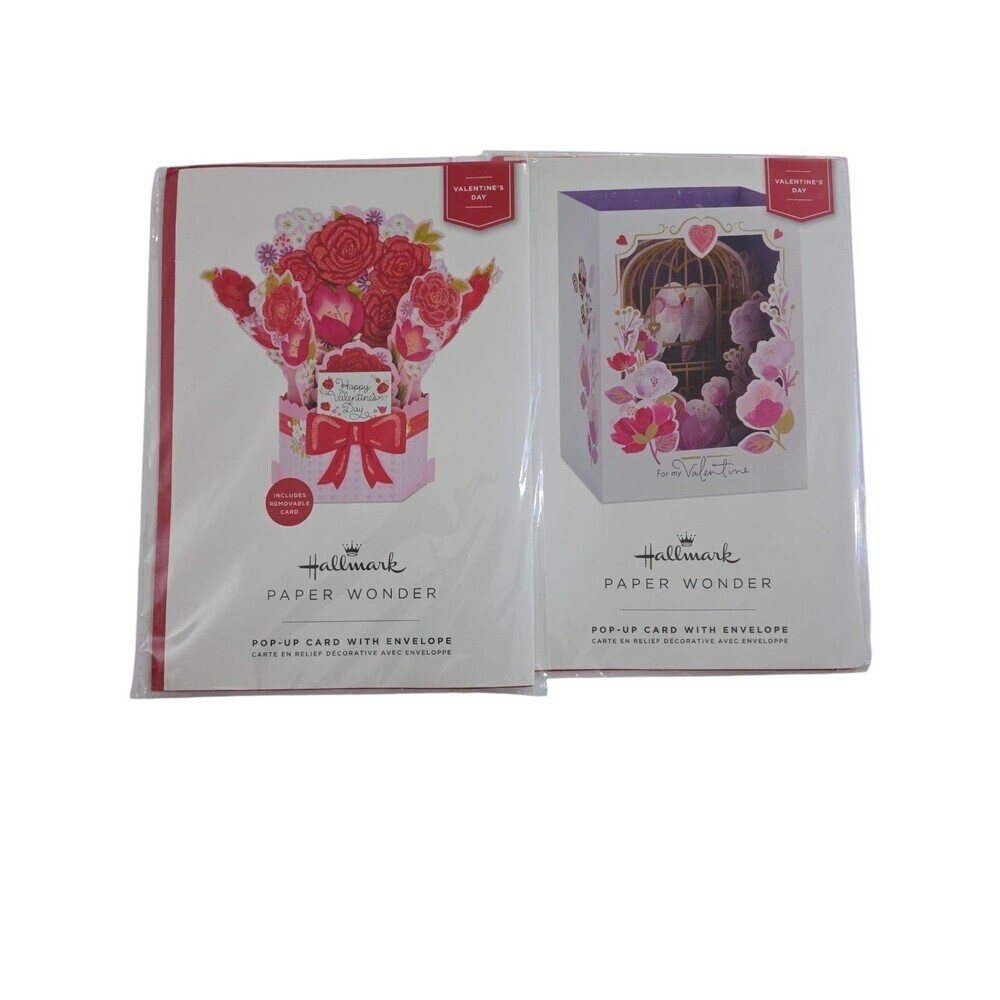 Hallmark Paper Wonder Pop Up Cards Valentine's Lot